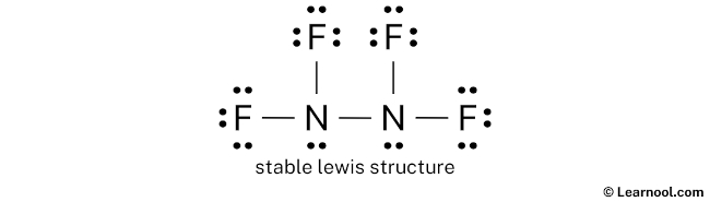 N2F4 Lewis Structure (Step 2)