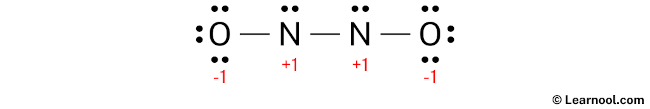 N2O2 Lewis Structure (Step 3)