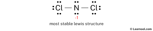 NCl2- Lewis Structure (Step 3)