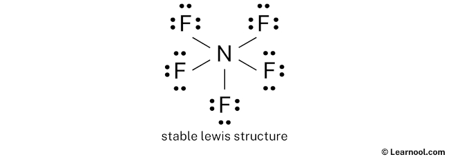 NF5 Lewis Structure (Step 2)