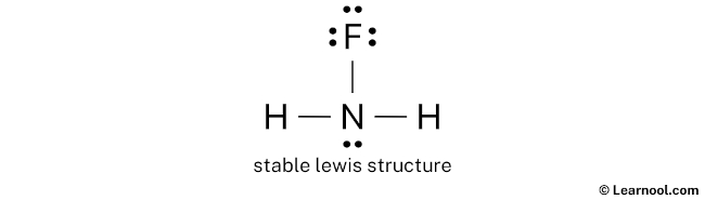 NH2F Lewis Structure (Step 2)