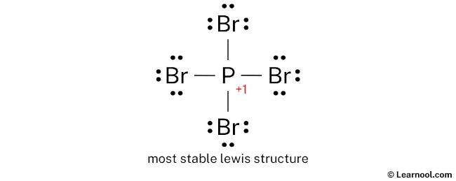 PBr4+ Lewis Structure (Step 3)