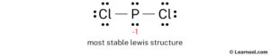 PCl2- Lewis structure - Learnool