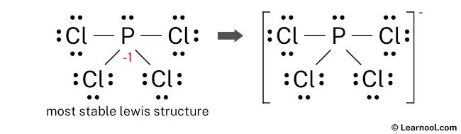 PCl4- Lewis Structure (Final)