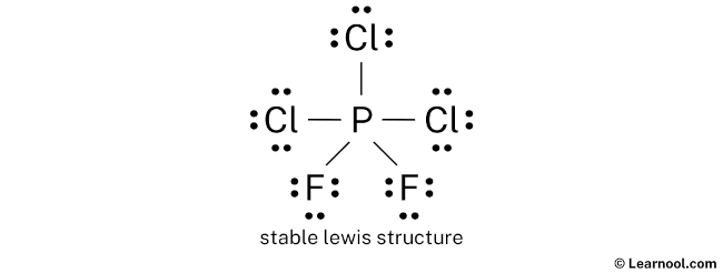 PF2Cl3 Lewis Structure (Step 2)