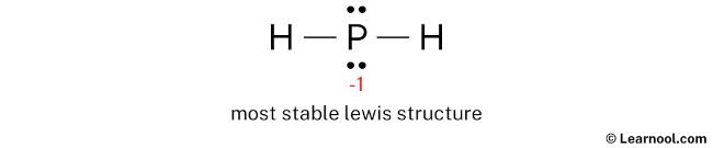 PH2- Lewis Structure (Step 3)