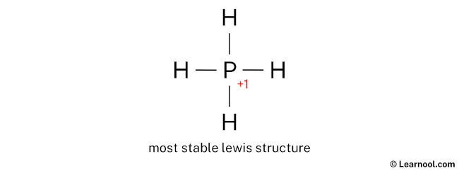 PH4+ Lewis Structure (Step 3)