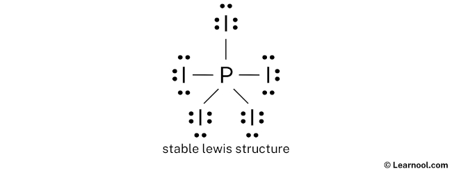 PI5 Lewis Structure (Step 2)
