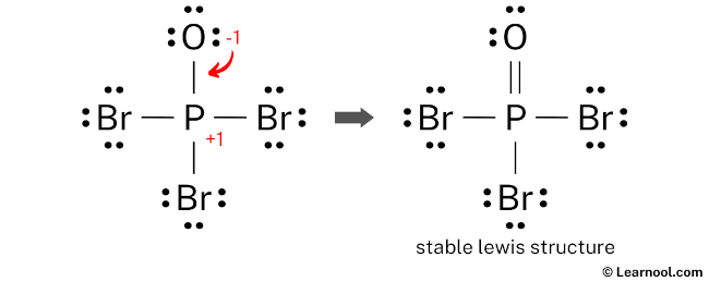 POBr3 Lewis Structure (Step 4)
