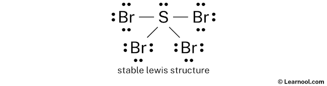 SBr4 Lewis Structure (Step 2)