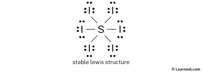 SI6 Lewis Structure (Step 2)