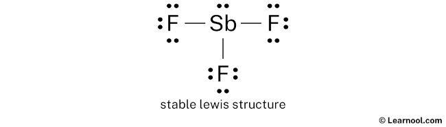 SbF3 Lewis Structure (Step 2)