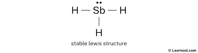 SbH3 Lewis Structure (Step 2)