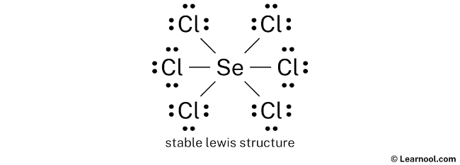 SeCl6 Lewis Structure (Step 2)