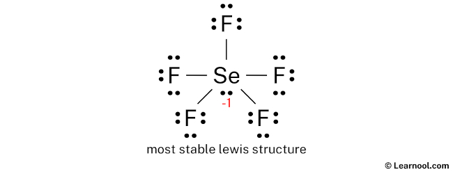 SeF5- Lewis Structure (Step 3)