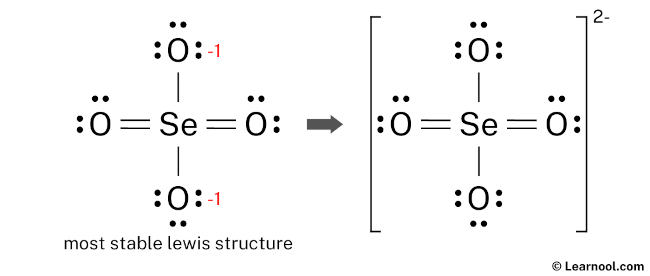 SeO42- Lewis Structure (Final)