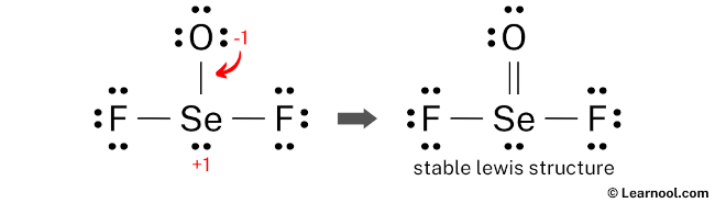 SeOF2 Lewis Structure (Step 4)