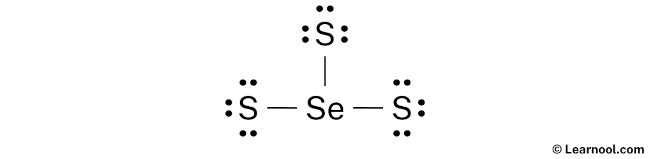 SeS3 Lewis Structure (Step 2)