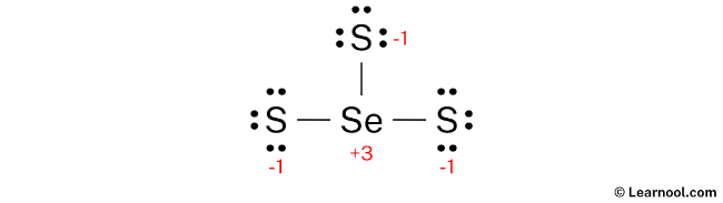 SeS3 Lewis Structure (Step 3)