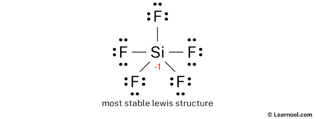 SiF5- Lewis Structure (Step 3)