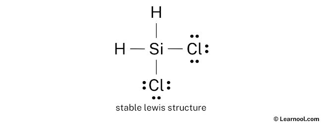 SiH2Cl2 Lewis Structure (Step 2)