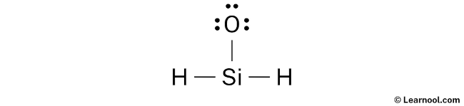 SiH2O Lewis Structure (Step 2)