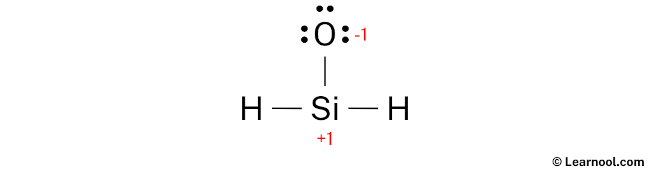 SiH2O Lewis Structure (Step 3)