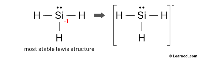 SiH3- Lewis Structure (Final)