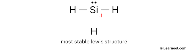 SiH3- Lewis Structure (Step 3)