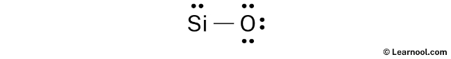 SiO Lewis Structure (Step 2)
