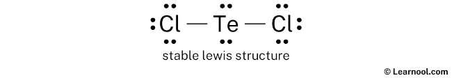 TeCl2 Lewis Structure (Step 2)