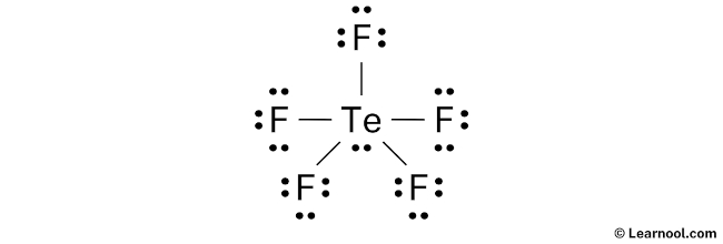 TeF5- Lewis Structure (Step 2)