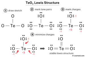 TeO3 Lewis structure - Learnool