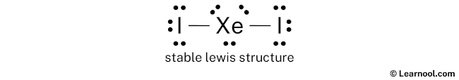 XeI2 Lewis Structure (Step 2)