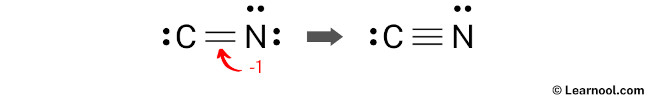 CN- Lewis structure (step 5)