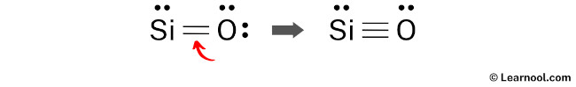 SiO Lewis structure (step 5)