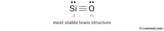 SiO Lewis structure (step 6)